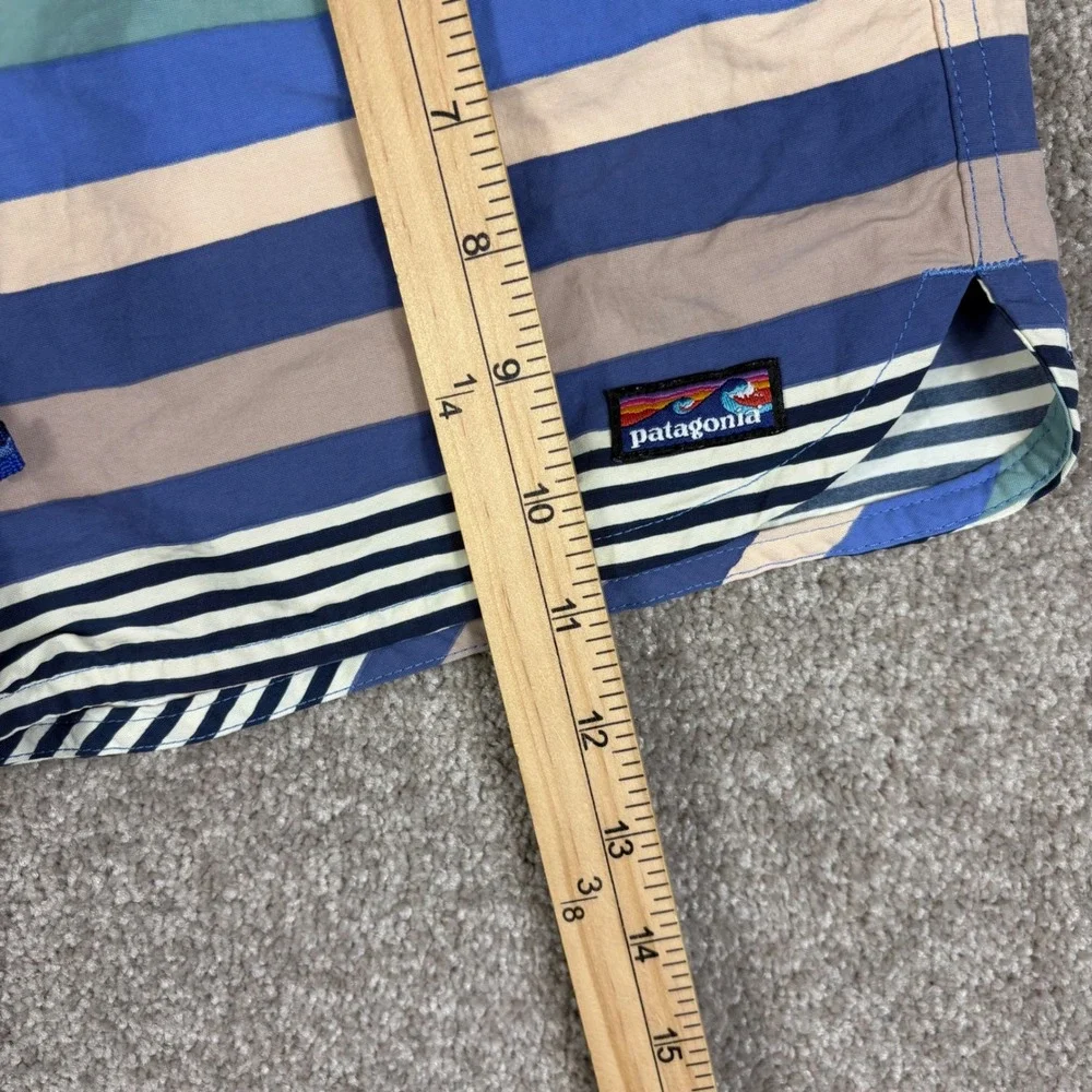 Patagonia Womens NetPlus Striped Board Shorts Blue Multi Color Size 6